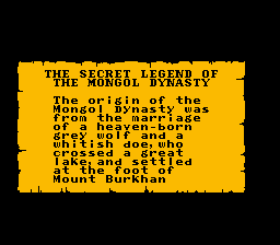 Genghis Khan screenshot 4 for NES